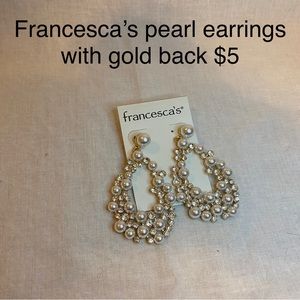 Pearl Statement Earrings - NEVER WORN